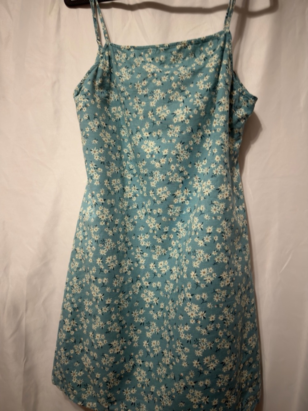 American Eagle Daisy Floral Tie back Dress cotton linen blend size Large - Picture 7 of 13
